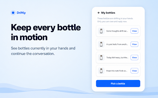 Driftly - Anonymous Drift Bottle screenshot 3