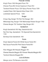 Royal's Pizza menu 1