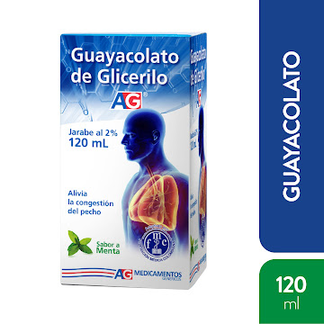 Guayacolato De Glicerilo AG 2% Jarabe Frasco x 120 ml  