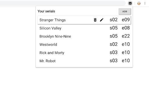 Serials Bookmark