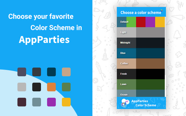 AppParties Color scheme chrome extension