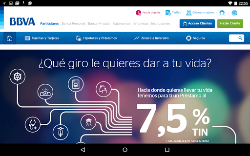 BBVA Tablet Spain