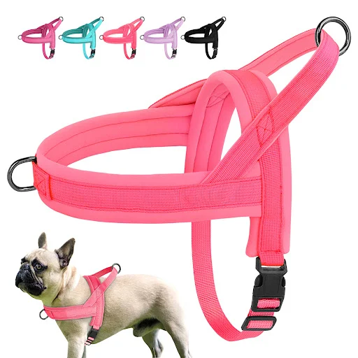 Soft No Pull Small Medium Dog Harness Nylon Pitbull Dog Puppy Harnesses Padded Pet Vest Adjustable for Small Dog Chihuah