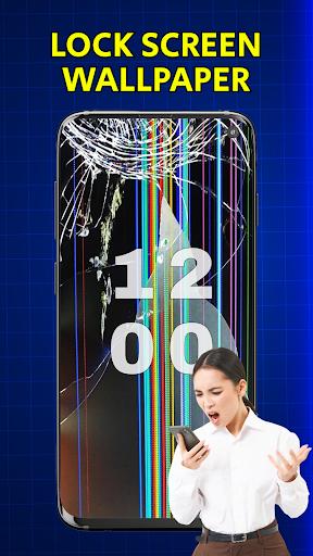 Screenshot Broken Screen: Wallpaper 4K