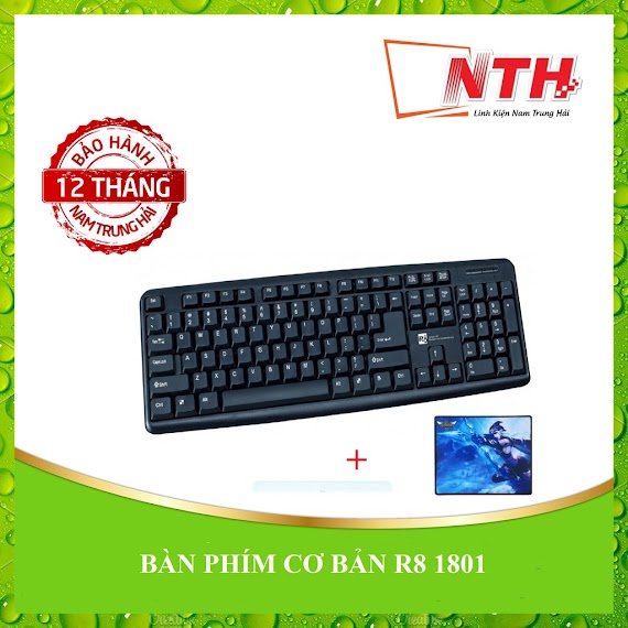 [Tặng Lót X88] Bàn Phím Máy Tính R8 1801