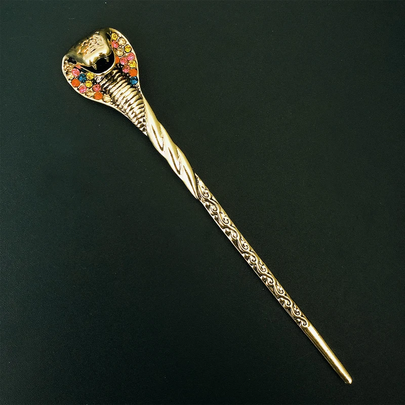 Diadème Vintage Cobra avec Diamants en Alliage de Titane pour Cheveux – Élégance intemporelle et éclat pour sublimer votre coiffure avec raffinement