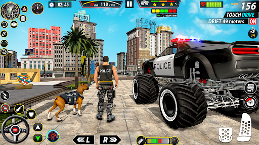 Screenshot Police Monster Truck Car Games