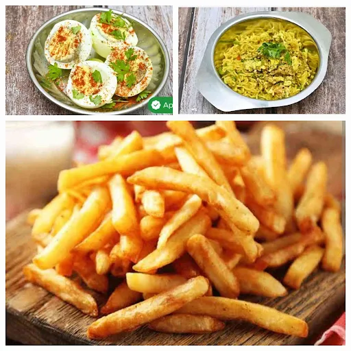 Egg Maggi+1 Boiled Egg+Fries Combo