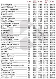 Namma Pastries menu 1