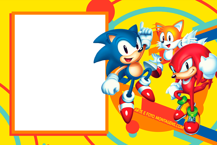 Molduras PNG - Personagens S-Z - sonic - ArteeFotoMontagens