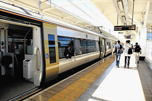 THUMBS UP: Passengers rate the Gautrain's punctuality, value for money and security above 90%.