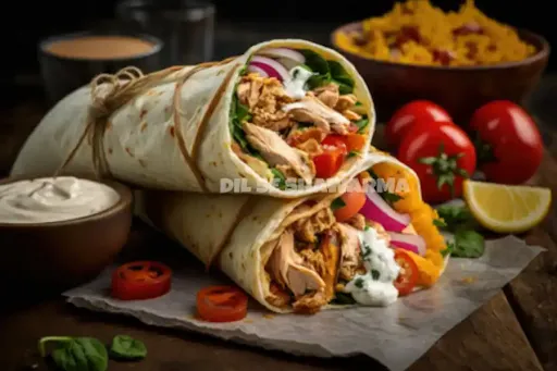 Chilli Garlic Chicken Shawarma