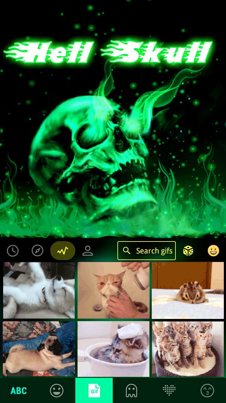 Hell Skull Kika Keyboard Theme Screen 3