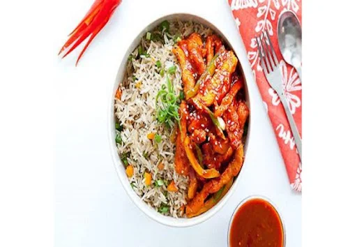 Dragon Chicken + Veg Fried Rice