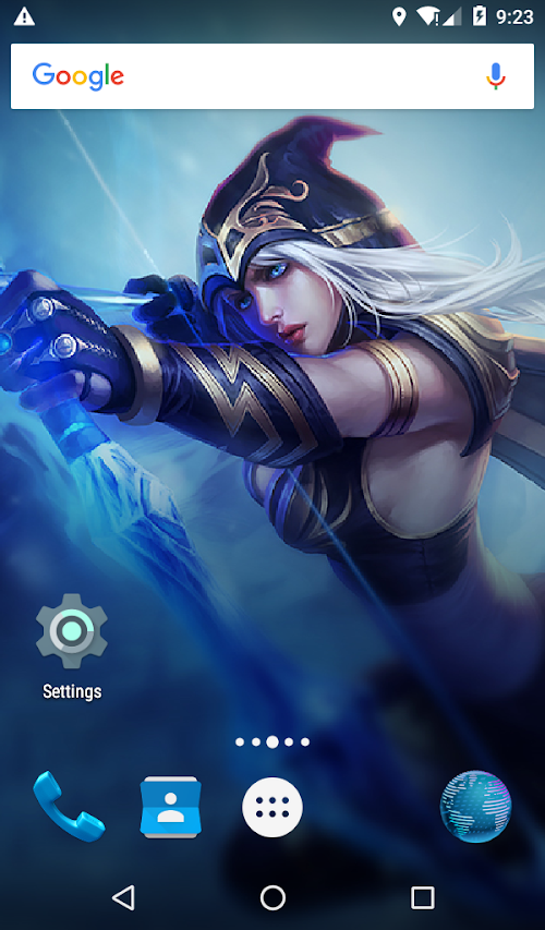 Android application Ashe HD Live Wallpapers screenshort