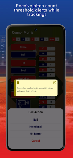Screenshot Track-A-Pitch (Pitch Count)