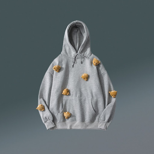 Title 6, Mens 3D Bear Hoodie, Tide Style for Couples, L...