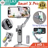 Gimbal Smart X Pro - Tích Hợp Sạc Không Dây - Pin 3200 Mah, Gậy Quay Phim Chống Rung Trang Bị Đèn Led Trợ Sáng