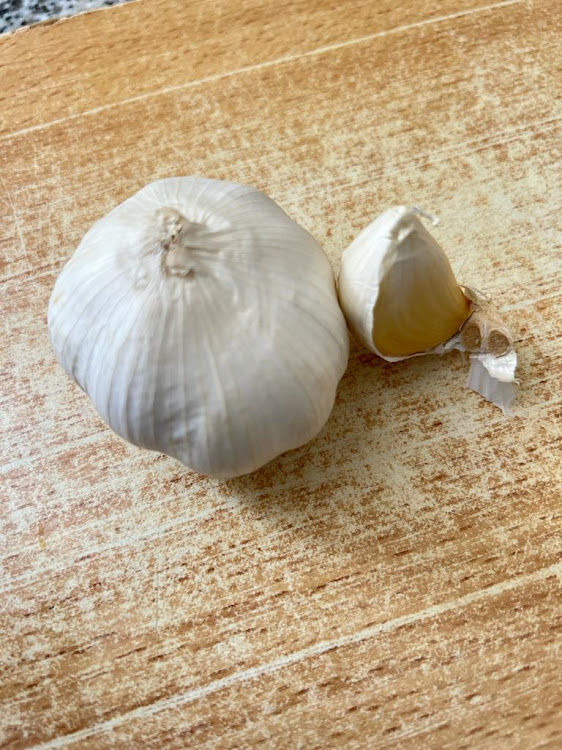 A garlic bulb