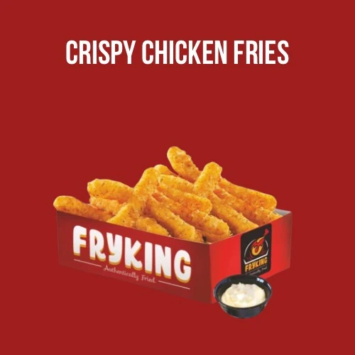 Crispy Chicken Fries With Garlic Dip