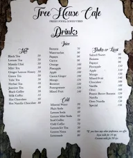 Tree House Ganga Cafe menu 1