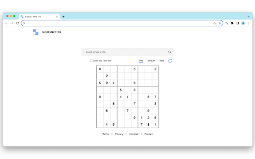 Sudoku New Tab