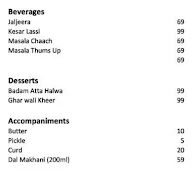 Paratha Box menu 1