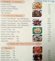 Madina Caterers menu 1