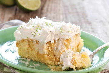 Key Lime Coconut Sheet Cake
