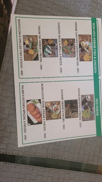 Najma's Kitchen menu 
