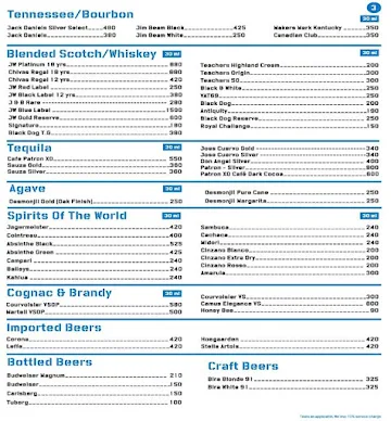 Church Street Social menu 