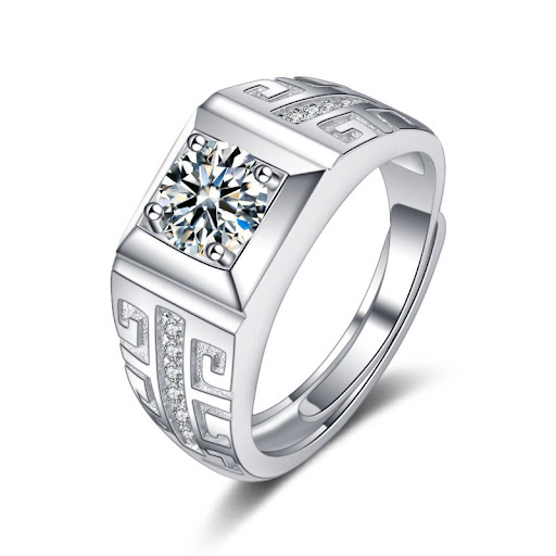 Title 4, Sterling Silver Momulberry Stone S925 Fortune C...