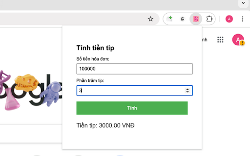 Tính tiền tip b52