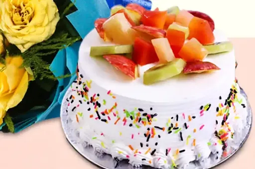 Fruit Vanilla Cake [500 Grams]