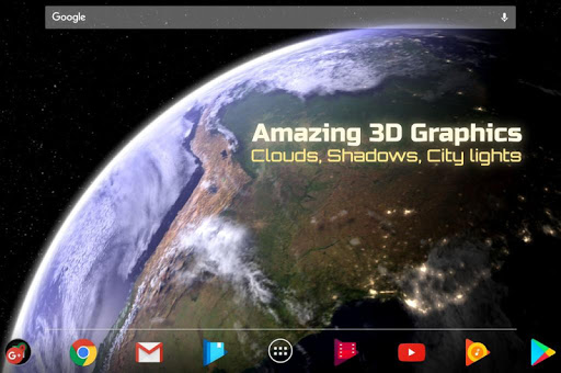 Earth & Moon in HD Gyro 3D Parallax Live Wallpaper 2.7 screenshots 2