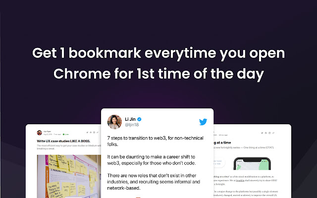 Bookmarkoftheday chrome extension