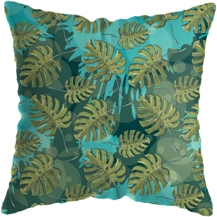 Tropical Plant Cushion Cover for Living Room Sofa adds a natural and vibrant touch, creating a stylish and comfortable a