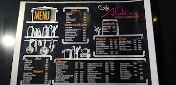 Cafe Alabina menu 