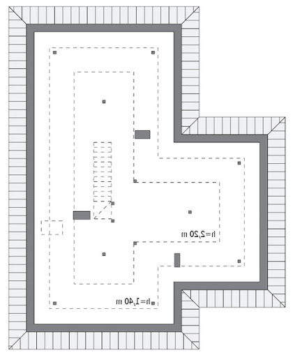 Wrzosowe wzgórza - M186 - Rzut poddasza