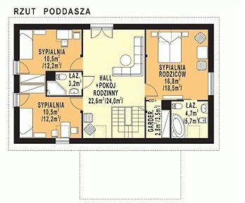 WB-3962 - Rzut poddasza