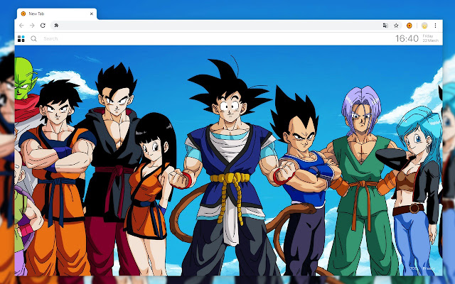 Dragon Ball Super Wallpapers New Tab Theme