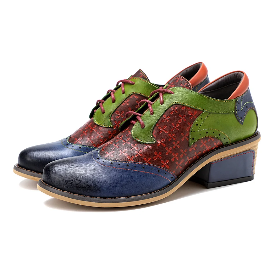 Chaussures décontractées rétro ethniques Brock, style collège, parfaites pour un confort et une allure décontractée au quotidien.