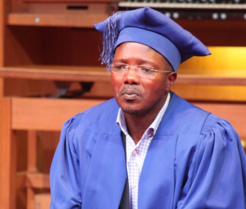 Steve Biko's son was at the university to accept his father's honourary doctorate posthumously.