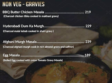 BBQ Biryani menu 