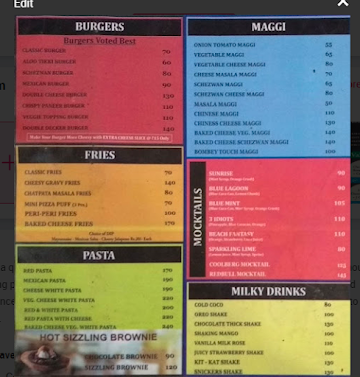 Pibusa menu 