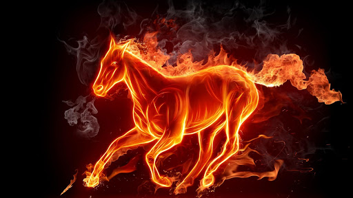 Horse Fire Live Wallpaper