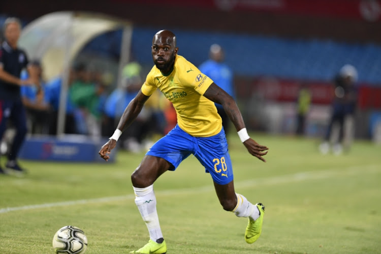 Anthony Laffor of Mamelodi Sundowns during the Absa Premiership match between Mamelodi Sundowns and Maritzburg United at Loftus Stadium on January 16, 2019 in Pretoria, South Africa.