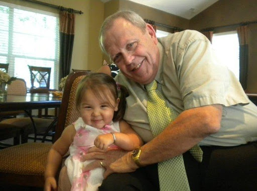 Tom Visser with granddaughter Lilly