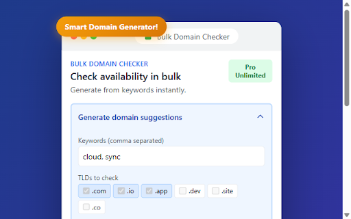 Bulk Domain Checker Preview 4