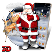 3D Christmas santa Theme  Icon